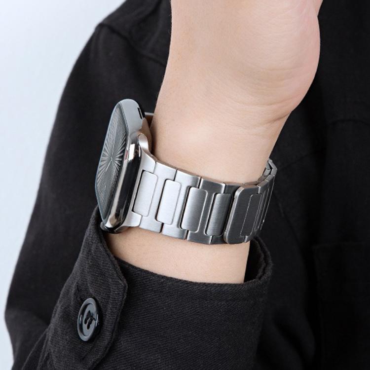 For Apple Watch 46mm / 49mm / 45mm / 44mm I-Beam Magnetic Stainless Steel Strap(Silver) - free shipping - PMC TechLife - Order now!