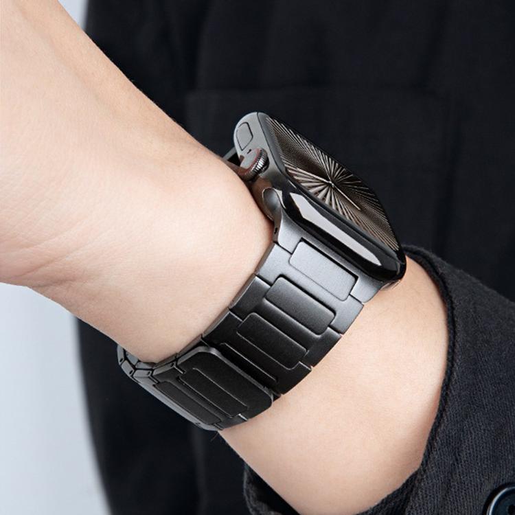 For Apple Watch 42mm / 41mm / 40mm / 38mm I-Beam Magnetic Stainless Steel Strap(Titanium Gold) - free shipping - PMC TechLife - Order now!