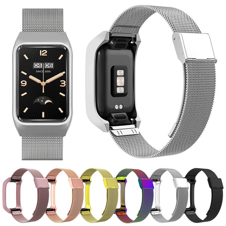For Xiaomi Mi Band 7 Pro Stainless Steel Frame Integrated Milanese Buckle Metal Watch Band(Gold) - free shipping - PMC TechLife - Order now!