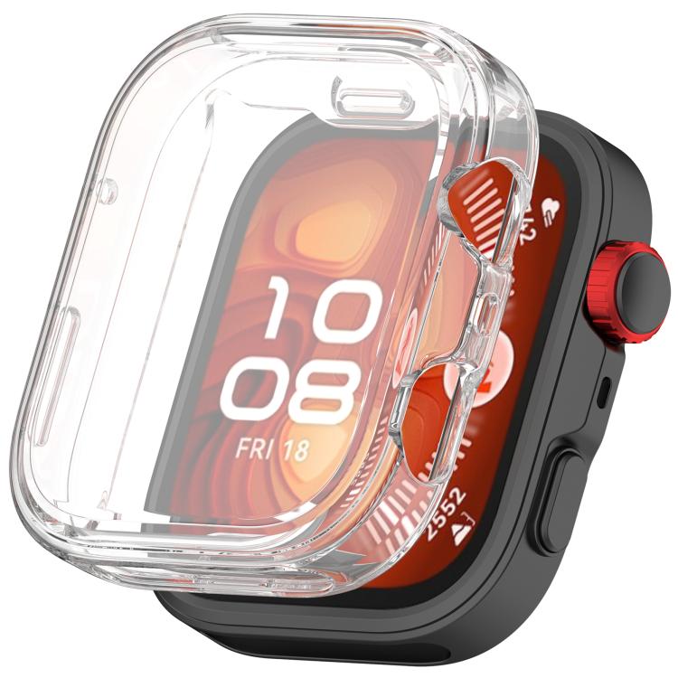 For Huawei Watch Fit 4 Pro Electroplated TPU Full Coverage Watch Protective Case(Transparent) - free shipping - PMC TechLife - Order now!