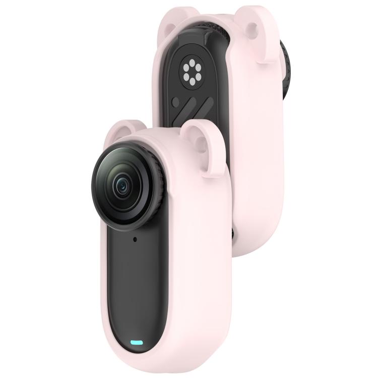 For Insta 360 Go 2 Solid Color Silicone Protective Case(Light Pink) - free shipping - PMC TechLife - Order now!
