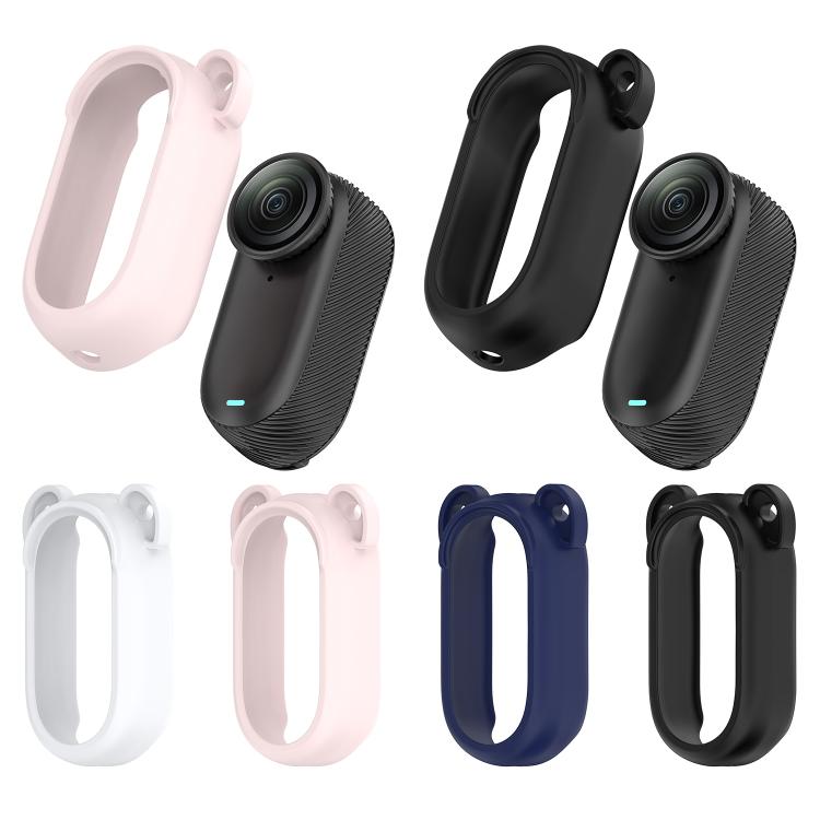 For Insta 360 Go 3S / Go 3  Solid Color Silicone Protective Case(Dark Blue) - free shipping - PMC TechLife - Order now!