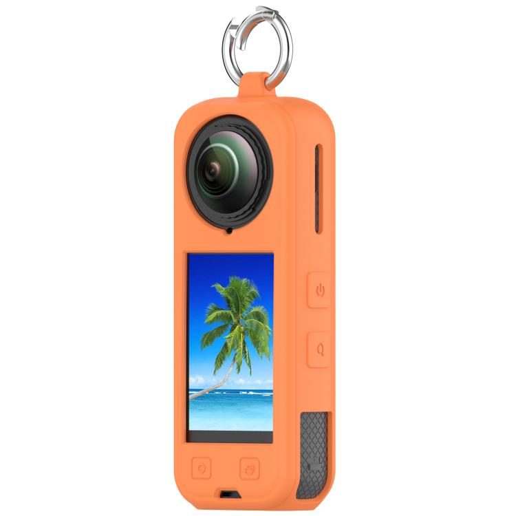 For Insta360 X5 Silicone Protective Case(Orange) - free shipping - PMC TechLife - Order now!