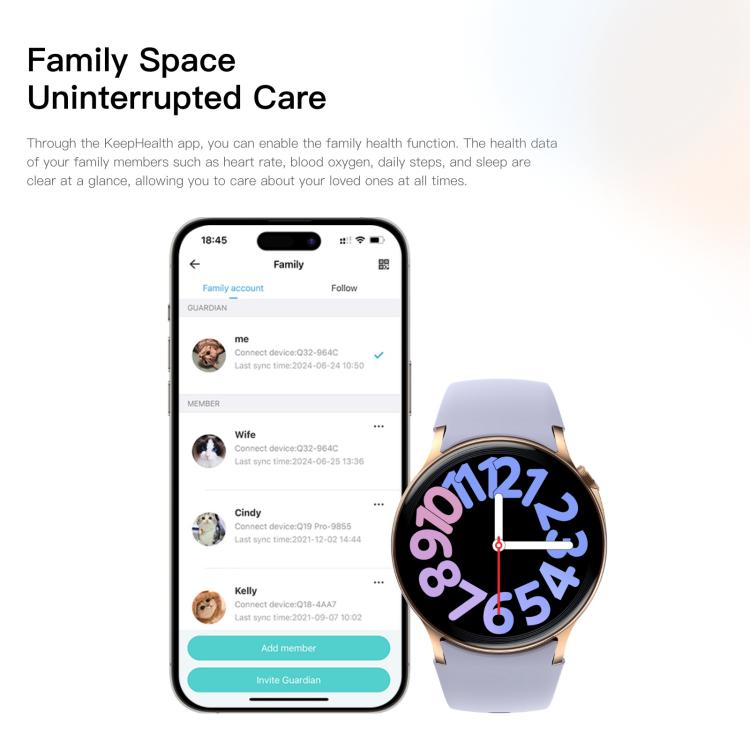 Sense 6 1.43 AMOLED Screen IP68 Waterproof Bluetooth Call Smartwatch Supports Health Monitoring(Pink) - free shipping - PMC TechLife - Order now!