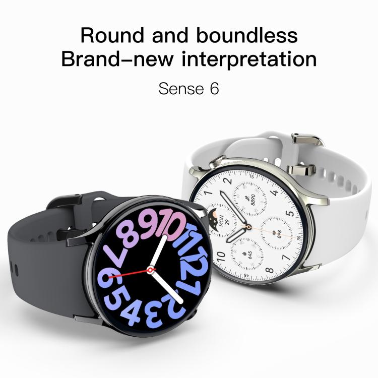 Sense 6 1.43 AMOLED Screen IP68 Waterproof Bluetooth Call Smartwatch Supports Health Monitoring(Purple) - free shipping - PMC TechLife - Order now!