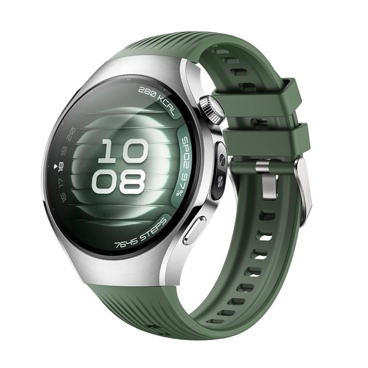 For Huawei Watch 5 42mm Vertical Silicone Watch Band(Wilderness Green) - free shipping - PMC TechLife - Order now!