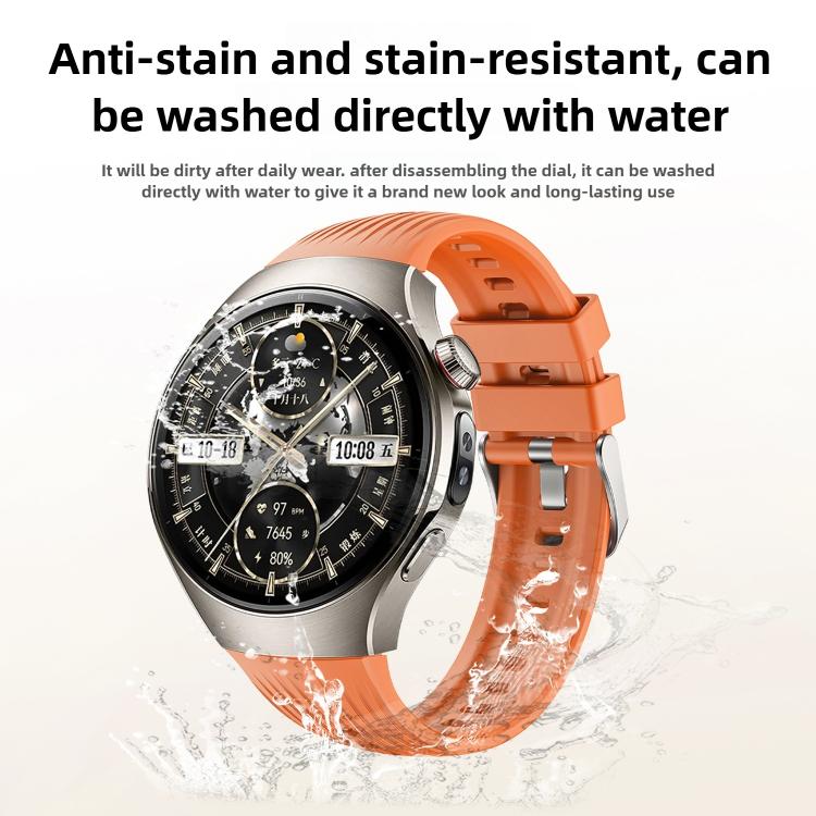 For Huawei Watch 5 46mm Vertical Silicone Watch Band(White) - free shipping - PMC TechLife - Order now!