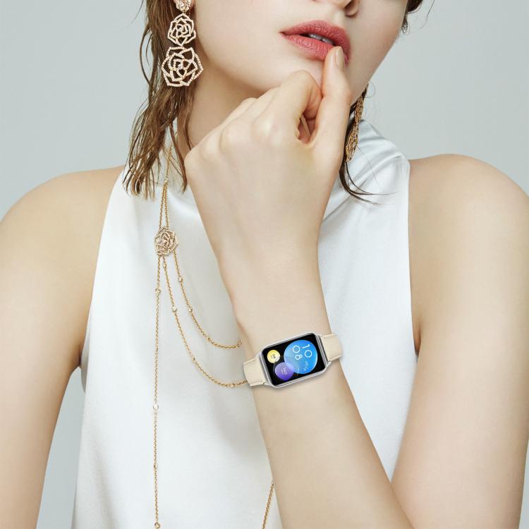 For Xiaomi Smart Bnad 9 Pro / Redmi Watch 5 Lychee Texture Silver Turtle Back Buckle Leather Watch Band(Pink) - free shipping - PMC TechLife - Order now!