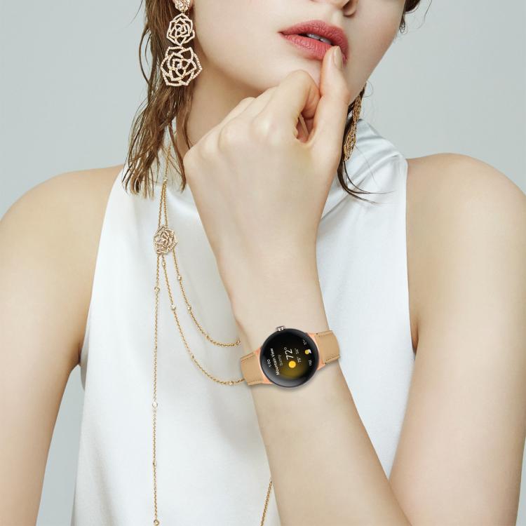 For Google Pixel Watch / Watch 2 / 3 41mm Lychee Texture Rose Gold Turtle Back Buckle Leather Watch Band(Black) - free shipping - PMC TechLife - Order now!