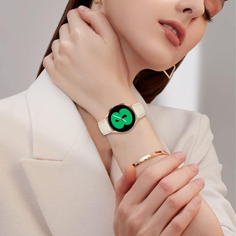 20mm Lychee Texture Rose Gold Turtle Back Buckle Leather Watch Band(Green) - free shipping - PMC TechLife - Order now!