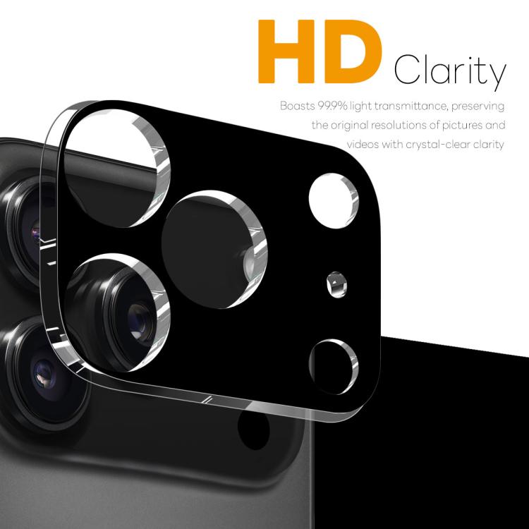 For iPhone 17 Pro NORTHJO Camera Lens Protector 3D HD Tempered Glass Film(Black) - iPhone 17 Pro Tempered Glass by NORTHJO | Online Shopping South Africa | PMC TechLife | Buy Now Pay Later Mobicred