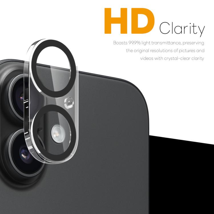 For iPhone 17 2pcs NORTHJO Camera Lens Protector 3D Night Shot Tempered Glass Film(Black) - iPhone 17 Tempered Glass by NORTHJO | Online Shopping South Africa | PMC TechLife | Buy Now Pay Later Mobicred