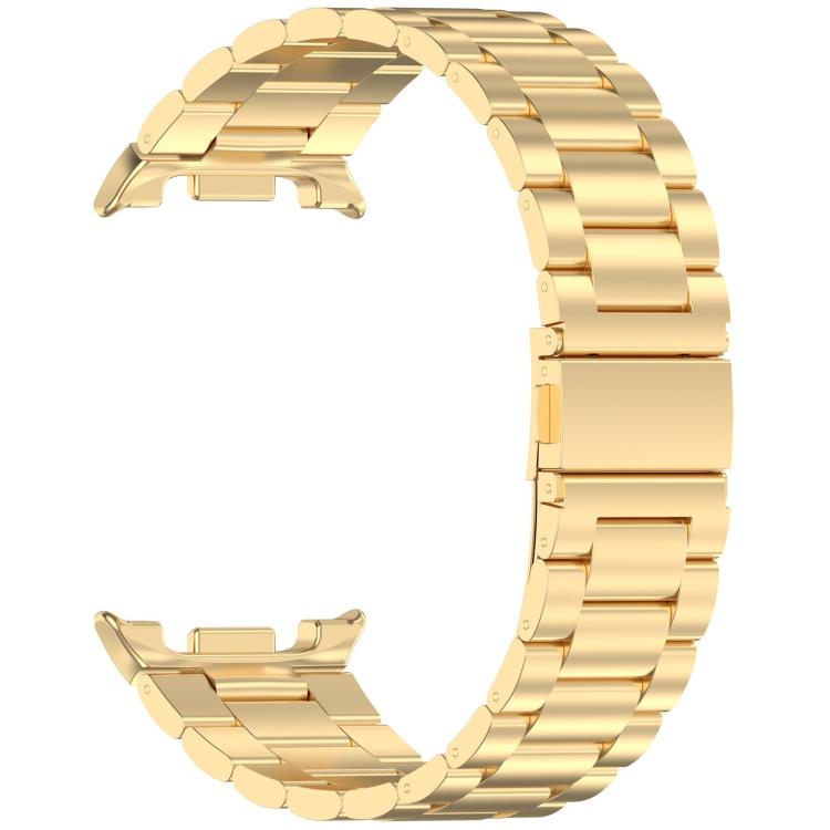 For Samsung Galaxy Watch 8 40 / 44mm Slim Three Beads Stainless Steel Watch Band(Gold) - free shipping - PMC TechLife - Order now!