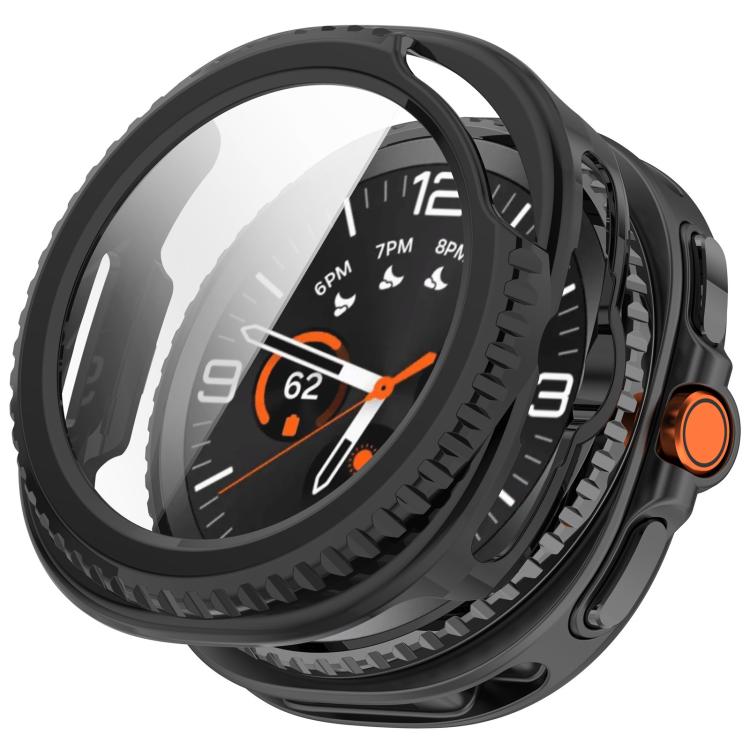 For Samsung Galaxy Watch8 Classic 46mm Tempered Film Integrated PC Watch Cover(Glossy Black) - free shipping - PMC TechLife - Order now!