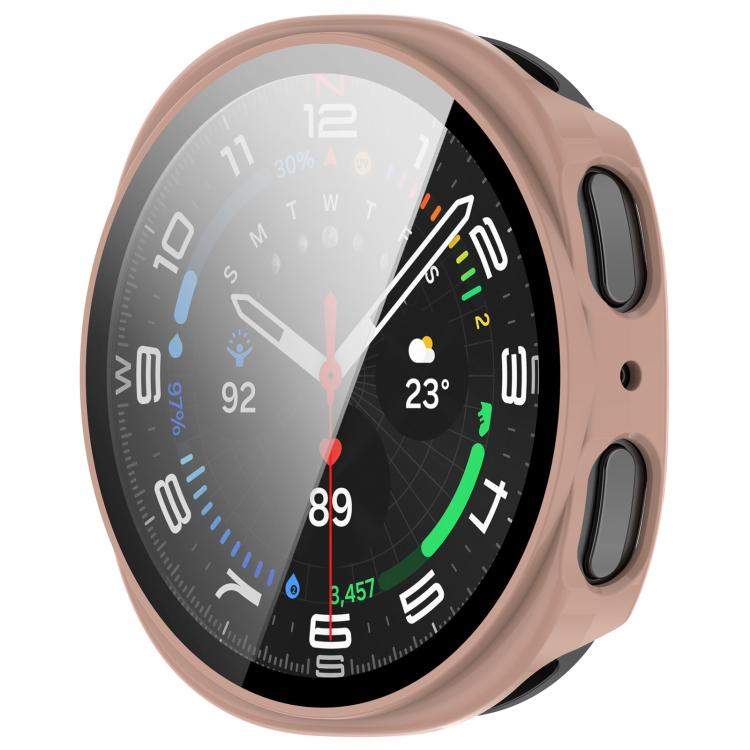 For Samsung Galaxy Watch 8 44mm Tempered Film Integrated PC Watch Cover(Cherry Pink) - free shipping - PMC TechLife - Order now!