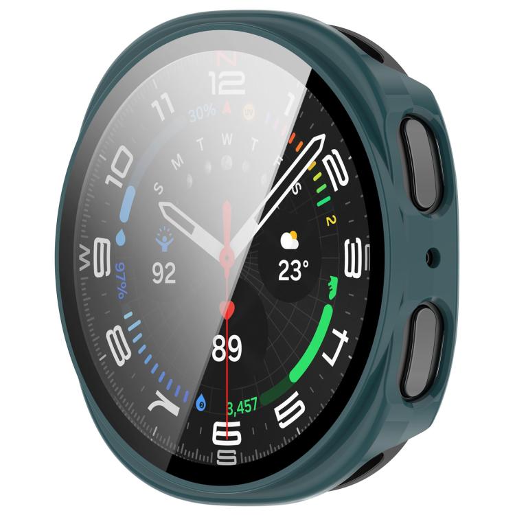 For Samsung Galaxy Watch 8 44mm Tempered Film Integrated PC Watch Cover(Pine Green) - free shipping - PMC TechLife - Order now!