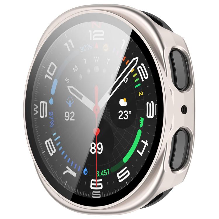 For Samsung Galaxy Watch 8 44mm Tempered Film Integrated PC Watch Cover(Frosted Starlight) - free shipping - PMC TechLife - Order now!