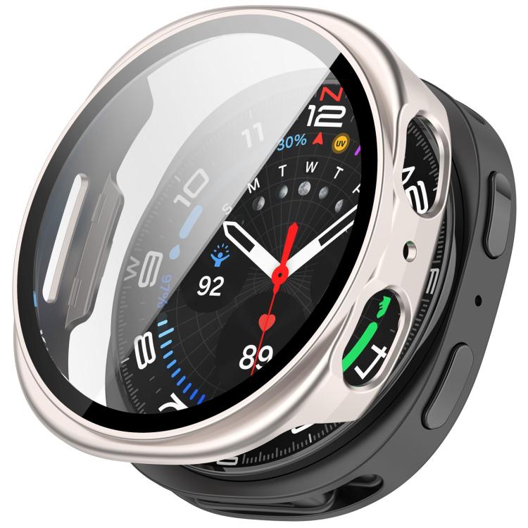 For Samsung Galaxy Watch 8 40mm Tempered Film Integrated PC Watch Cover(Frosted Starlight) - free shipping - PMC TechLife - Order now!