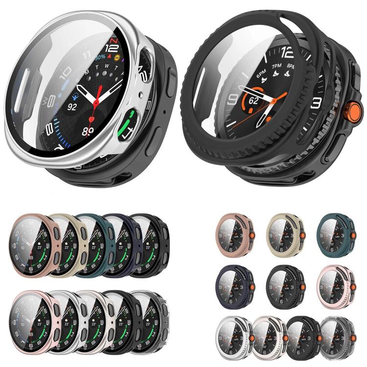 For Samsung Galaxy Watch 8 44mm Tempered Film Integrated PC Watch Cover(Frosted Starlight) - free shipping - PMC TechLife - Order now!