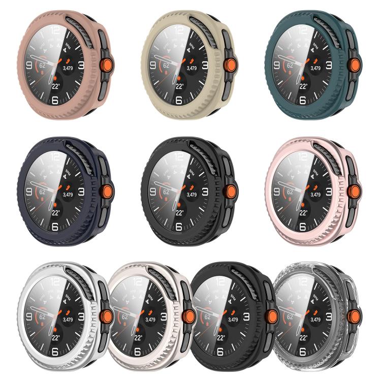 For Samsung Galaxy Watch 8 44mm Tempered Film Integrated PC Watch Cover(Frosted Pink) - free shipping - PMC TechLife - Order now!