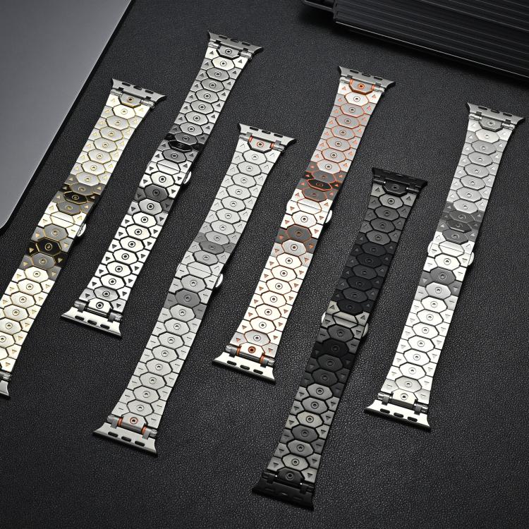 For Apple Watch 46mm / 49mm / 45mm / 44mm Octagonal Stainless Steel  Watch(Silver) - free shipping - PMC TechLife - Order now!