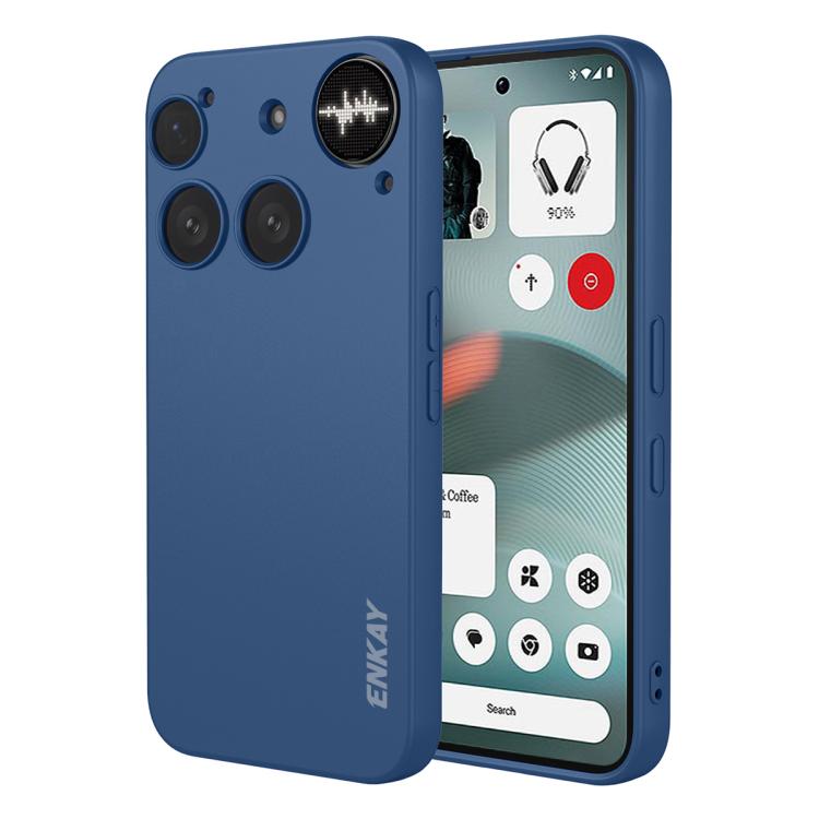 For Nothing Phone 3 ENKAY Liquid Silicone Soft Shockproof Phone Case(Dark Blue) - free shipping - PMC TechLife - Order now!