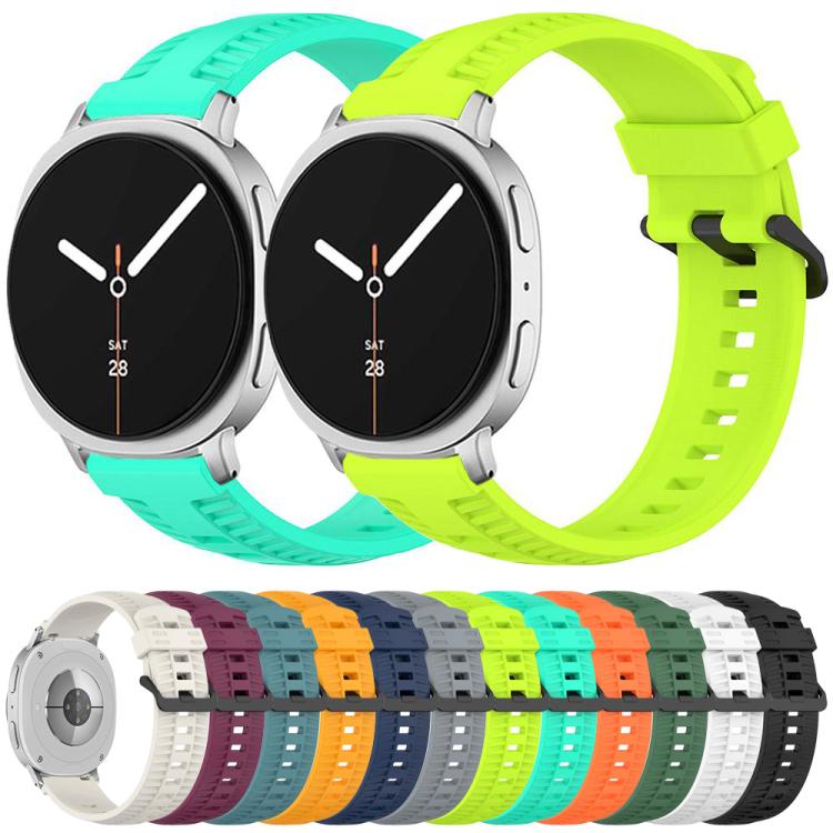For Samsung Galaxy Watch8 / Watch8 Classic Tire Texture Silicone Watch Band(White) - free shipping - PMC TechLife - Order now!