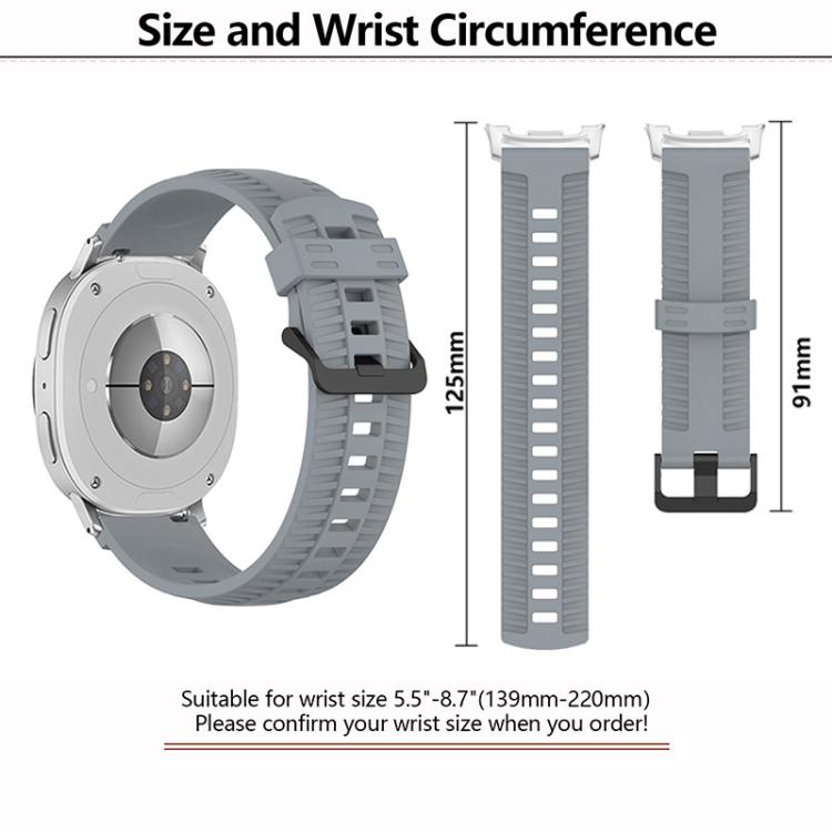 For Samsung Galaxy Watch8 / Watch8 Classic Tire Texture Silicone Watch Band(Army Green) - free shipping - PMC TechLife - Order now!