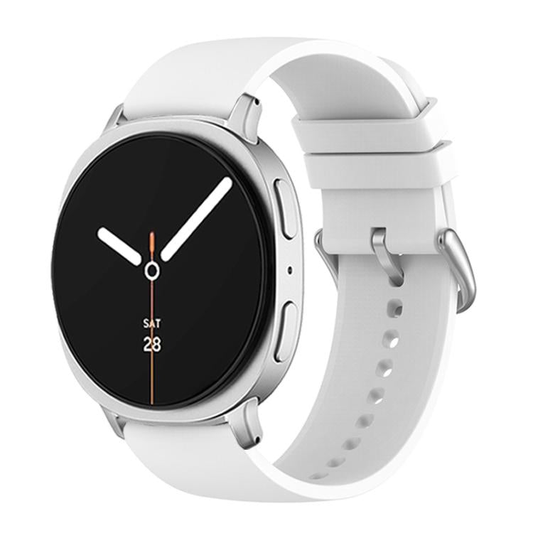 For Samsung Galaxy Watch8 / Watch8 Classic Round Tail Silicone Watch Band(White) - free shipping - PMC TechLife - Order now!