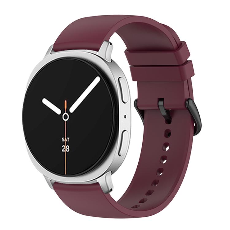 For Samsung Galaxy Watch8 / Watch8 Classic Round Tail Silicone Watch Band(Wine Red) - free shipping - PMC TechLife - Order now!