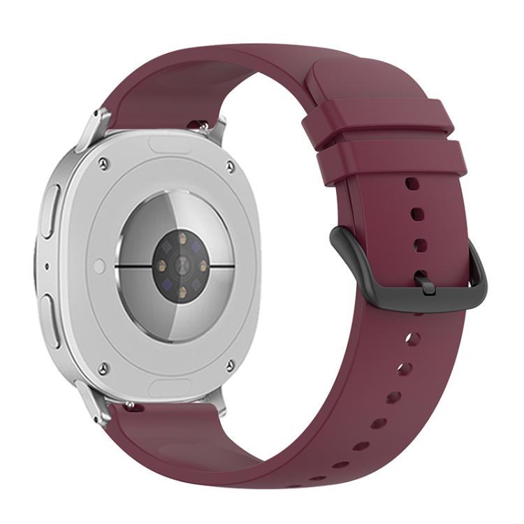 For Samsung Galaxy Watch8 / Watch8 Classic Round Tail Silicone Watch Band(Wine Red) - free shipping - PMC TechLife - Order now!