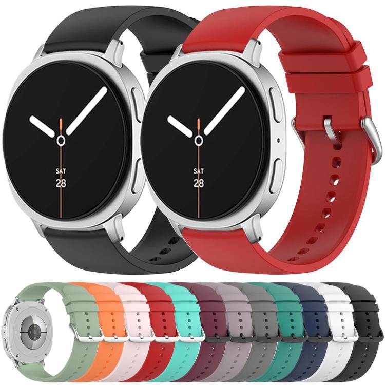 For Samsung Galaxy Watch8 / Watch8 Classic Round Tail Silicone Watch Band(Wine Red) - free shipping - PMC TechLife - Order now!