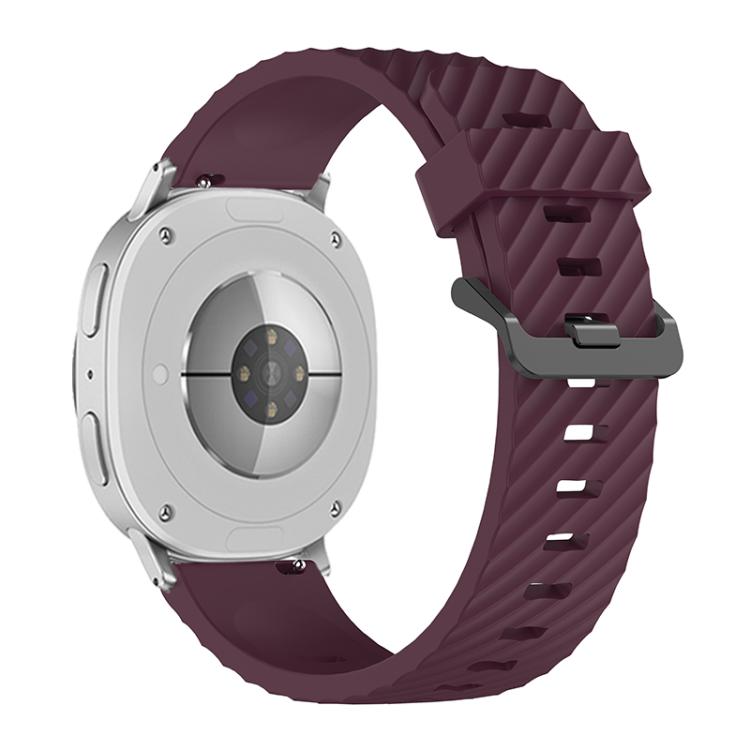 For Samsung Galaxy Watch8 / Watch8 Classic Black Buckle Spruce Silicone Watch Band(Wine Red) - free shipping - PMC TechLife - Order now!
