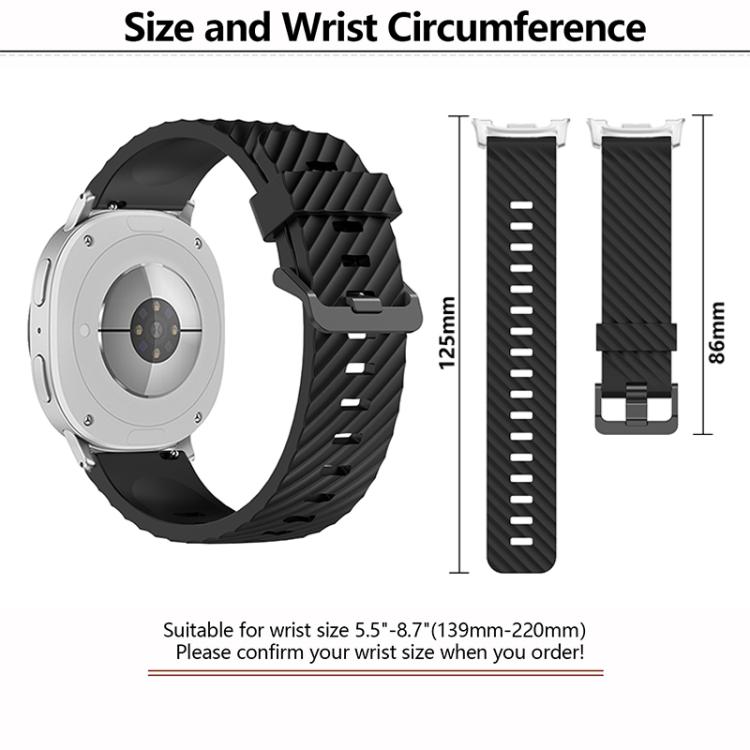 For Samsung Galaxy Watch8 / Watch8 Classic Black Buckle Spruce Silicone Watch Band(Wine Red) - free shipping - PMC TechLife - Order now!
