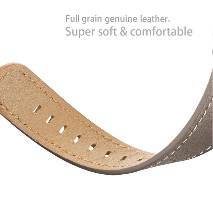 For Samsung Galaxy Watch8 / Watch8 Classic Round Tail Square Buckle Leather Watch Band(Cocoa) - free shipping - PMC TechLife - Order now!