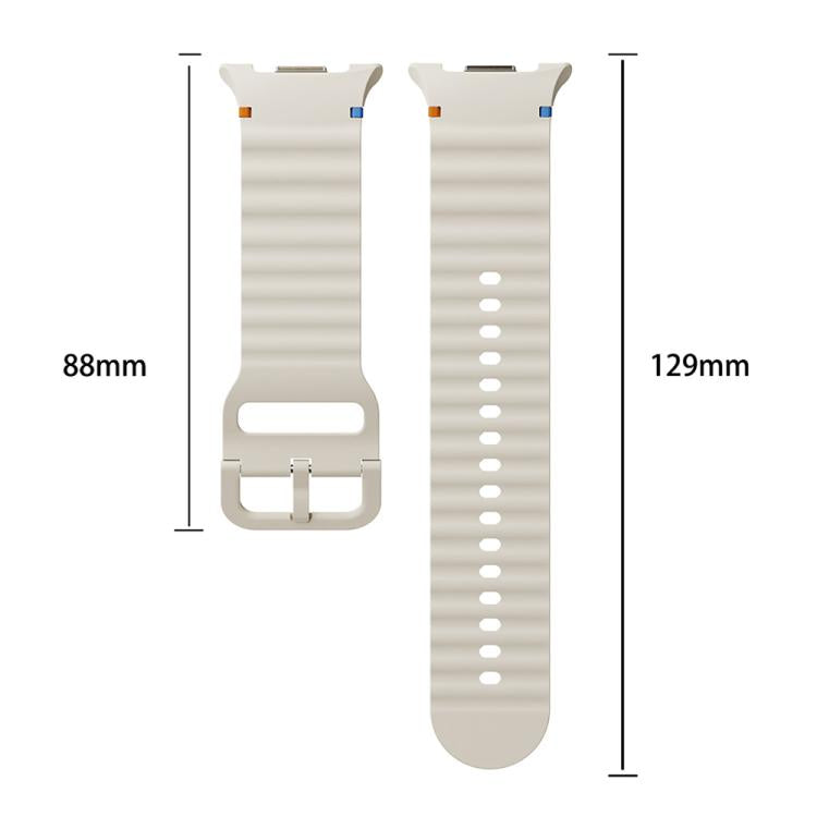For Samsung Galaxy Watch8 40mm Speed Bezel and Wavy Grain Stitched Color Buckle Silicone Watch Band(Black Black) - free shipping - PMC TechLife - Order now!