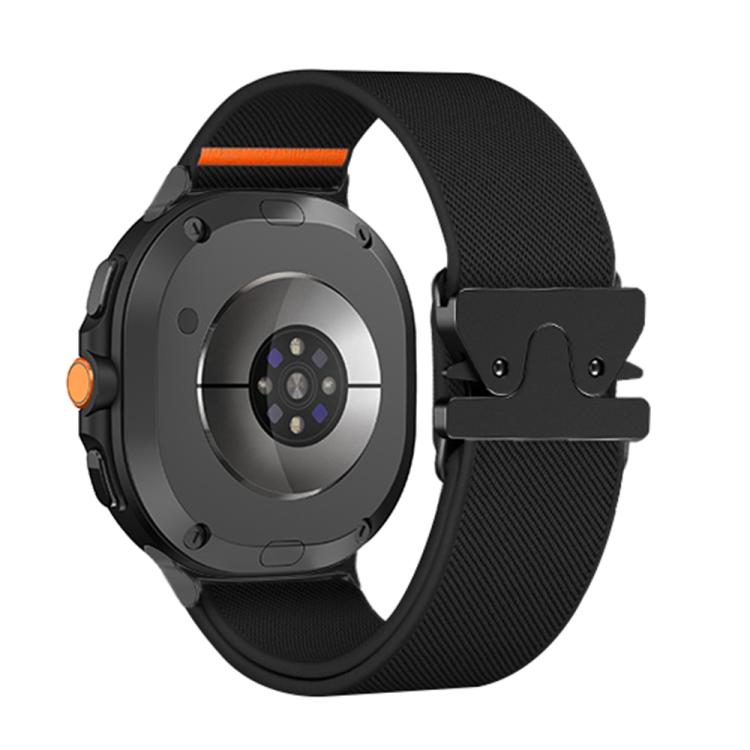 For Samsung Galaxy Watch8 / Watch8 Classic Parachute Buckle Stretch Nylon Watch Band(Black) - free shipping - PMC TechLife - Order now!