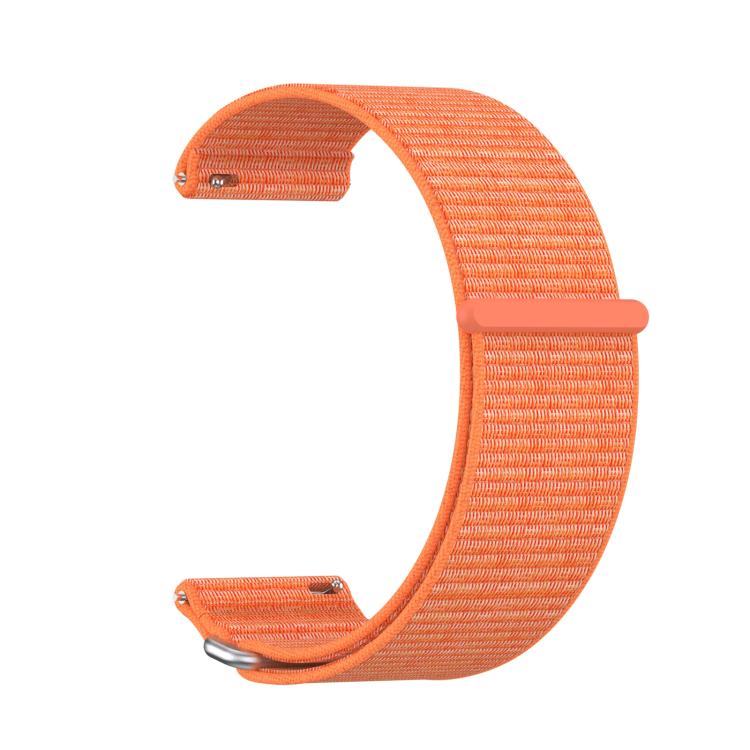 For Garmin Venu X1 Two Section Metal Ring Nylon Hook and Loop Fastener Watch Band(Bright Orange) - free shipping - PMC TechLife - Order now!