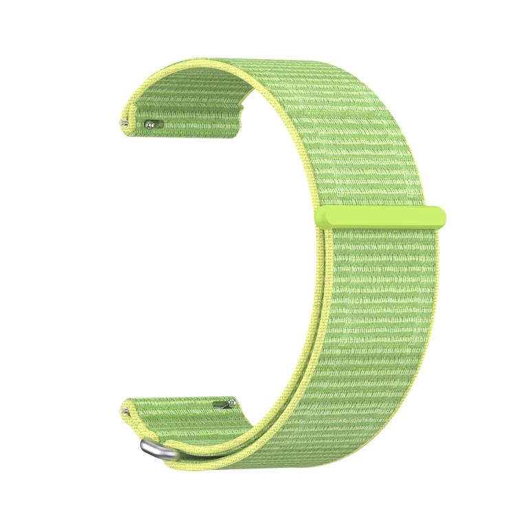 For Garmin Venu X1 Two Section Metal Ring Nylon Hook and Loop Fastener Watch Band(Light Yellow) - free shipping - PMC TechLife - Order now!