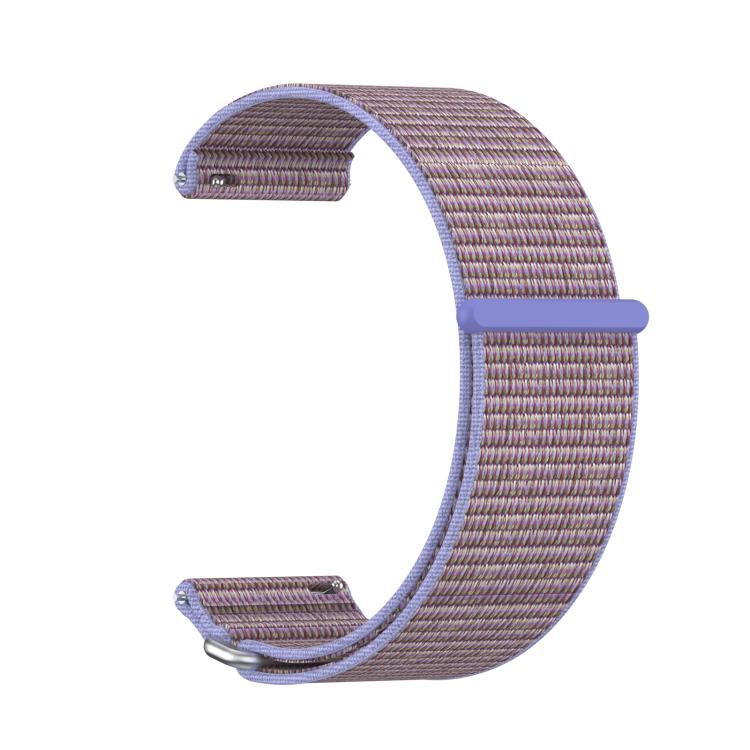 For Garmin Venu X1 Two Section Metal Ring Nylon Hook and Loop Fastener Watch Band(Lilac) - free shipping - PMC TechLife - Order now!
