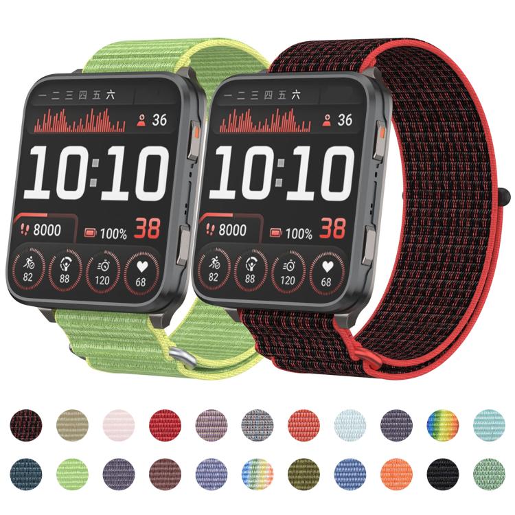 For Garmin Venu X1 Two Section Metal Ring Nylon Hook and Loop Fastener Watch Band(Pearl Pink) - free shipping - PMC TechLife - Order now!