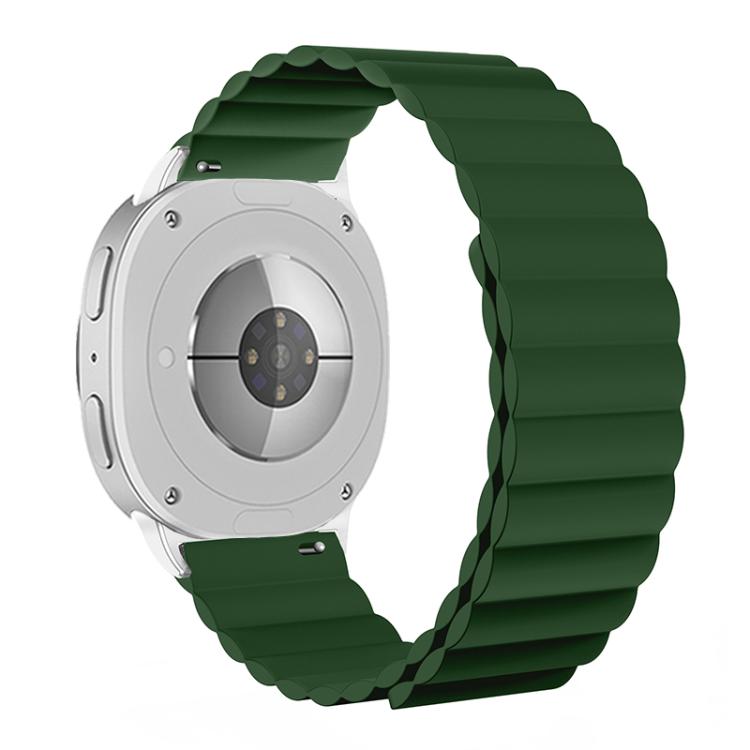 For Samsung Galaxy Watch8 / Watch8 Classic Magnetic Silicone Watch Band(Green) - free shipping - PMC TechLife - Order now!
