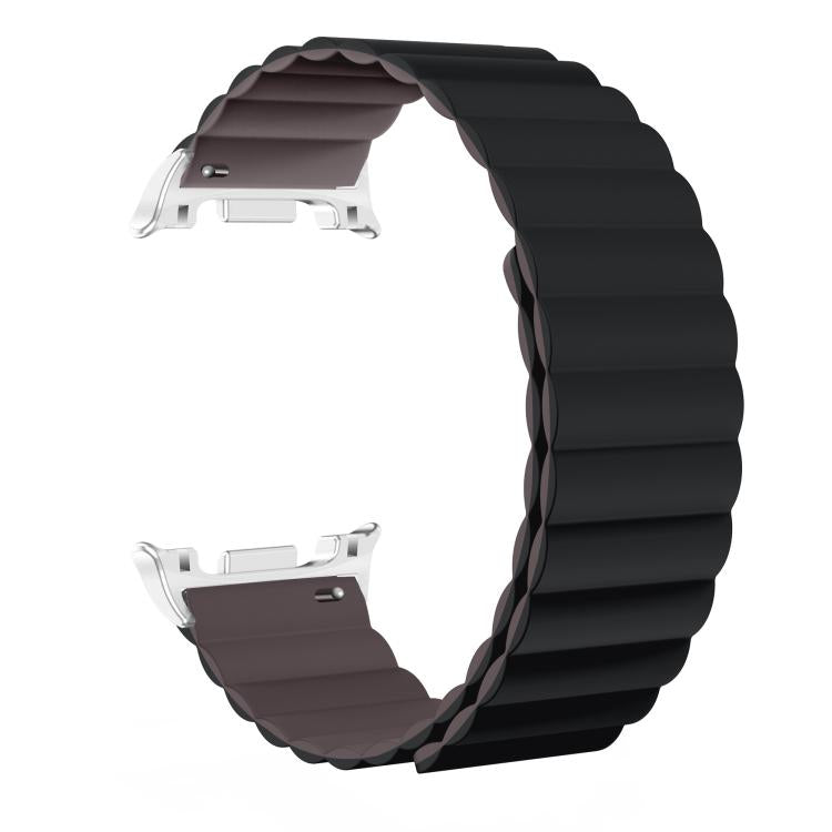 For Samsung Galaxy Watch8 / Watch8 Classic Magnetic Silicone Watch Band(Dark Gray+Coffee) - free shipping - PMC TechLife - Order now!
