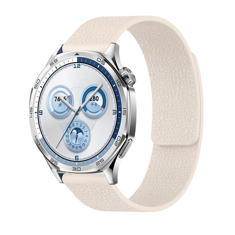 18mm Lychee Texture Soft Magnetic Silicone Watch Band(Starlight) - free shipping - PMC TechLife - Order now!