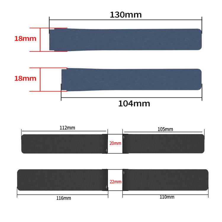 18mm Lychee Texture Soft Magnetic Silicone Watch Band(Pink Starlight) - free shipping - PMC TechLife - Order now!