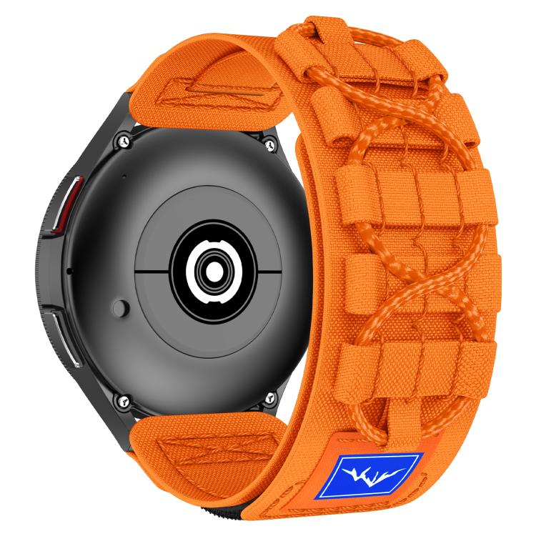 20mm Universal Braided Cord Nylon Hook and Loop Fastener Watch Band(Orange) - free shipping - PMC TechLife - Order now!