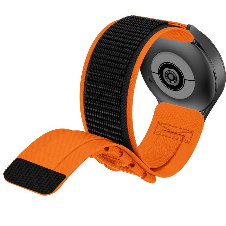20mm Universal Braided Cord Nylon Hook and Loop Fastener Watch Band(Orange) - free shipping - PMC TechLife - Order now!