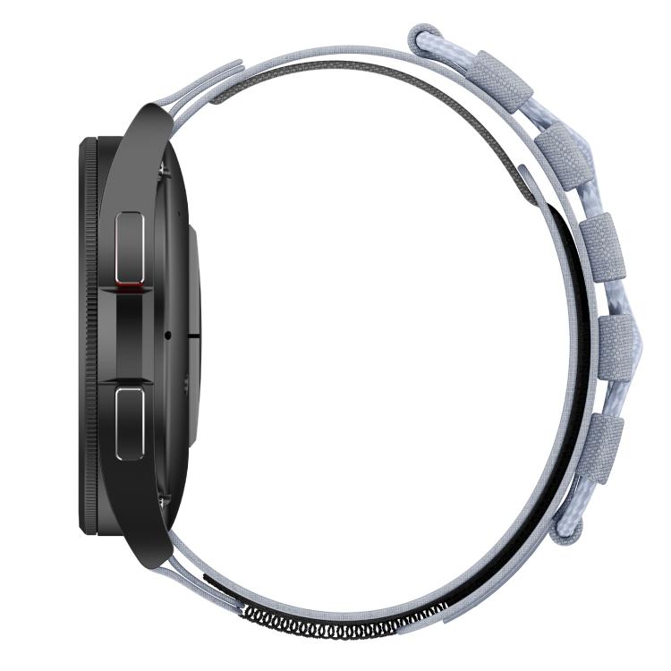 20mm Universal Braided Cord Nylon Hook and Loop Fastener Watch Band(Gray) - free shipping - PMC TechLife - Order now!