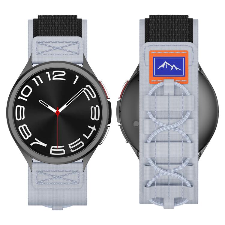 20mm Universal Braided Cord Nylon Hook and Loop Fastener Watch Band(Gray) - free shipping - PMC TechLife - Order now!