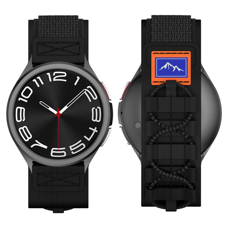 22mm Universal Braided Cord Nylon Hook and Loop Fastener Watch Band(Black) - free shipping - PMC TechLife - Order now!